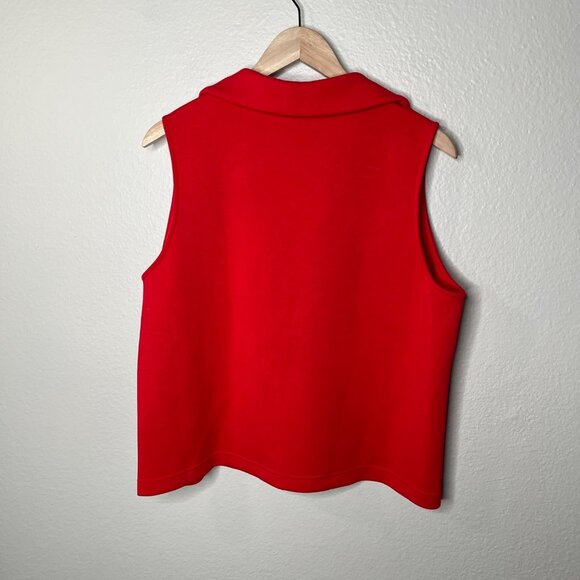 Spanx Womens Airessentials Red Sleeveless Polo Top 1X 50813r - Picture 7 of 8
